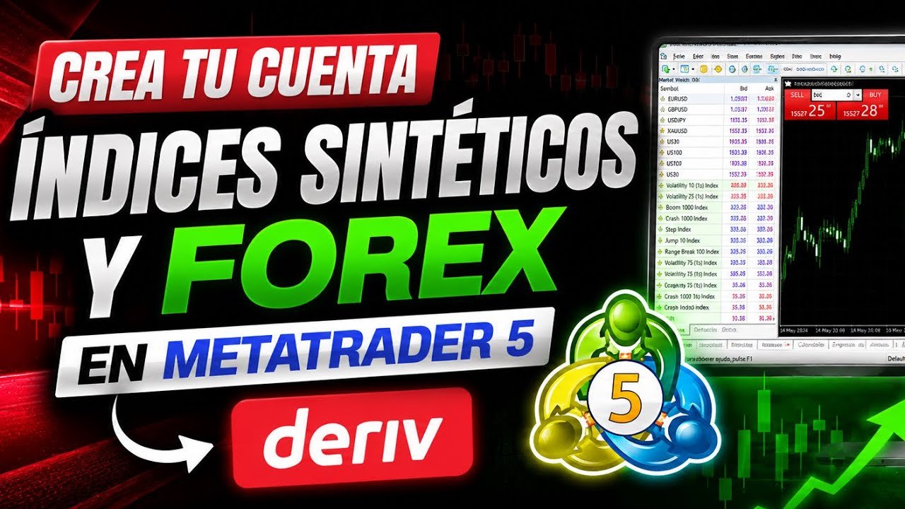 Cómo Crear tu Cuenta de Índices Sintéticos y FOREX en MT5 | Deriv Paso a Paso 🔴🔥#2026 #2027