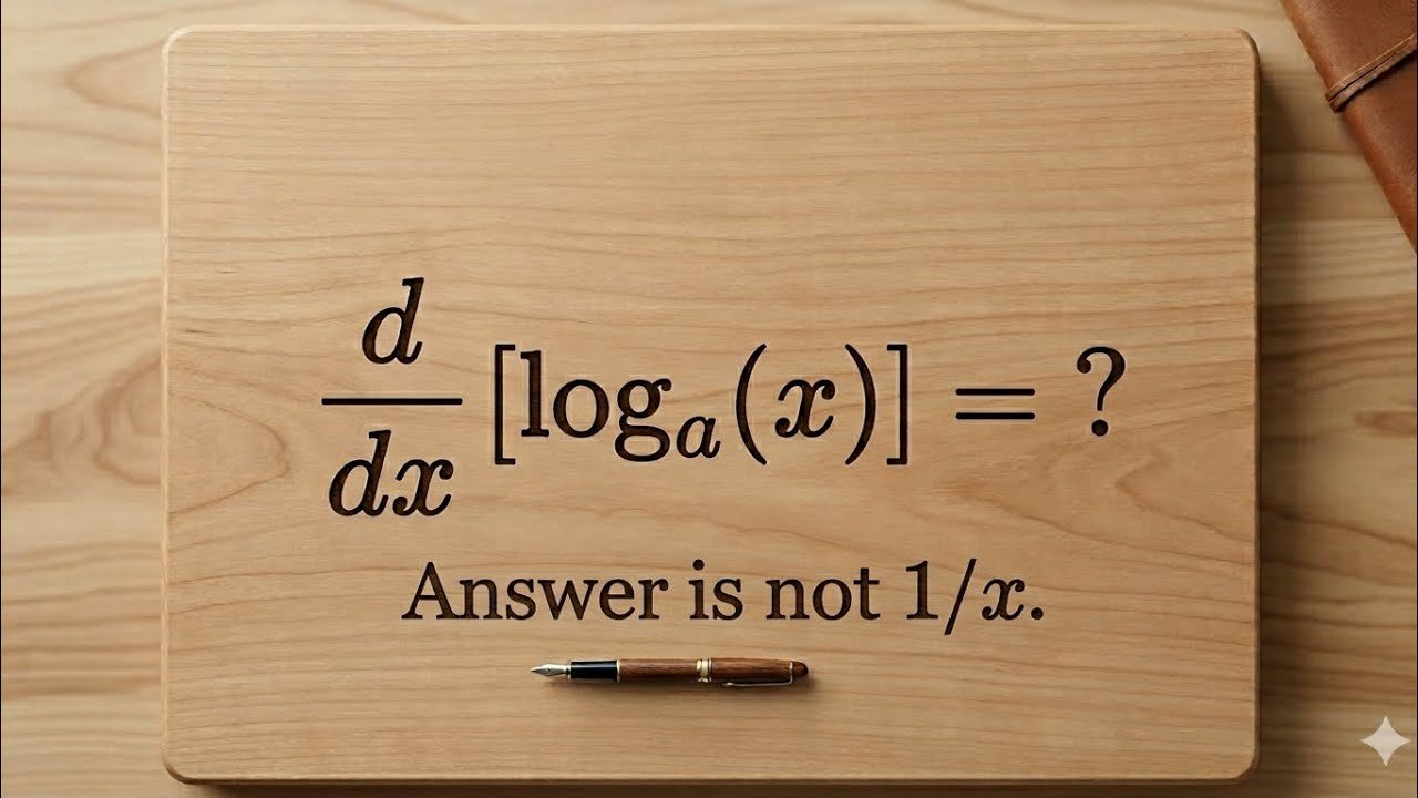 Derivative of Log Base a x – Formula and Common Mistakes