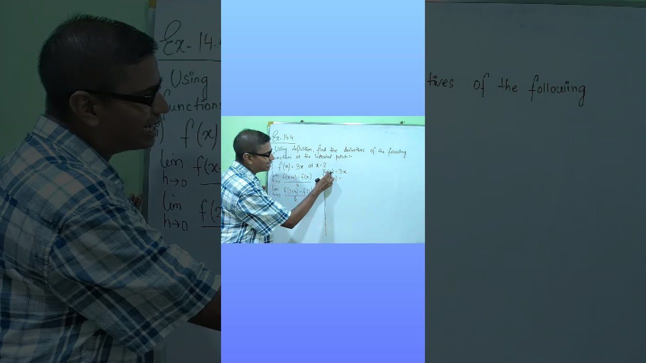 Derivatives by first principal. #youtubeshorts #iscmathematics