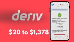 i made $1,378 trading on deriv.com
