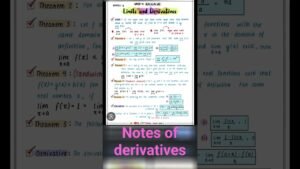 important formulae of derivatives #12thmathobjectiveforboardexam2023 #class12th
