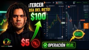 OPCIONES BINARIAS: Estrategia de 1 Minuto en el DÍA 3 (Reto $5 a $100)