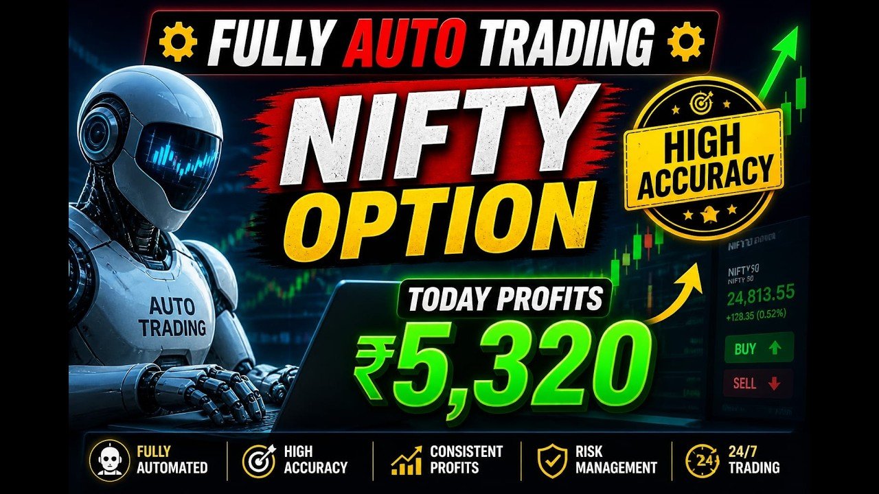 ROBO TRADING NIFTY OPTION 05 MAY 26 .4 LOT TODAY PROFITS .Rs.5300