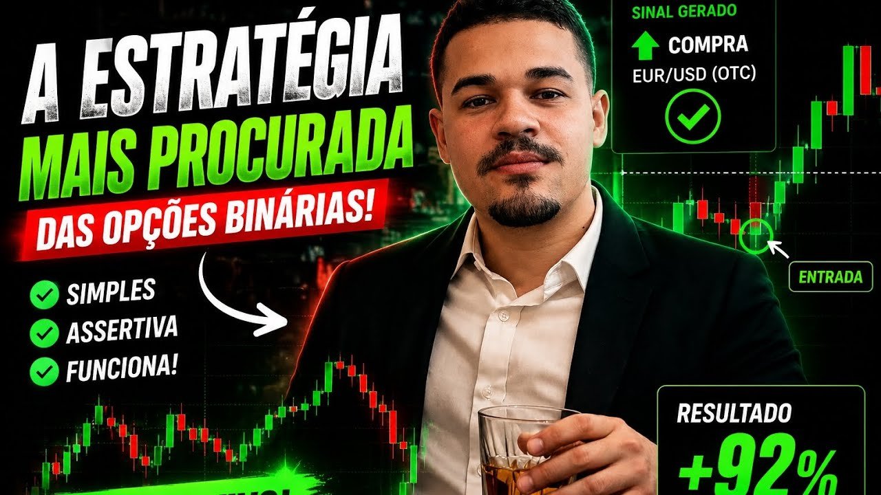 🔥 Estratégia para Opções Binárias que Uso nas Minhas Entradas
