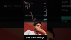 2/90 Day trading challenge #trading #optionstrading #nifty #tradinglife #tradingtradingchallenge