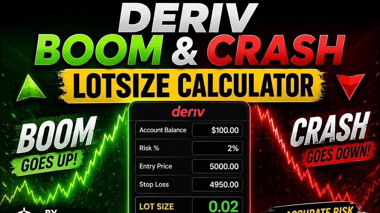 Deriv Boom & Crash Lotsize calculator