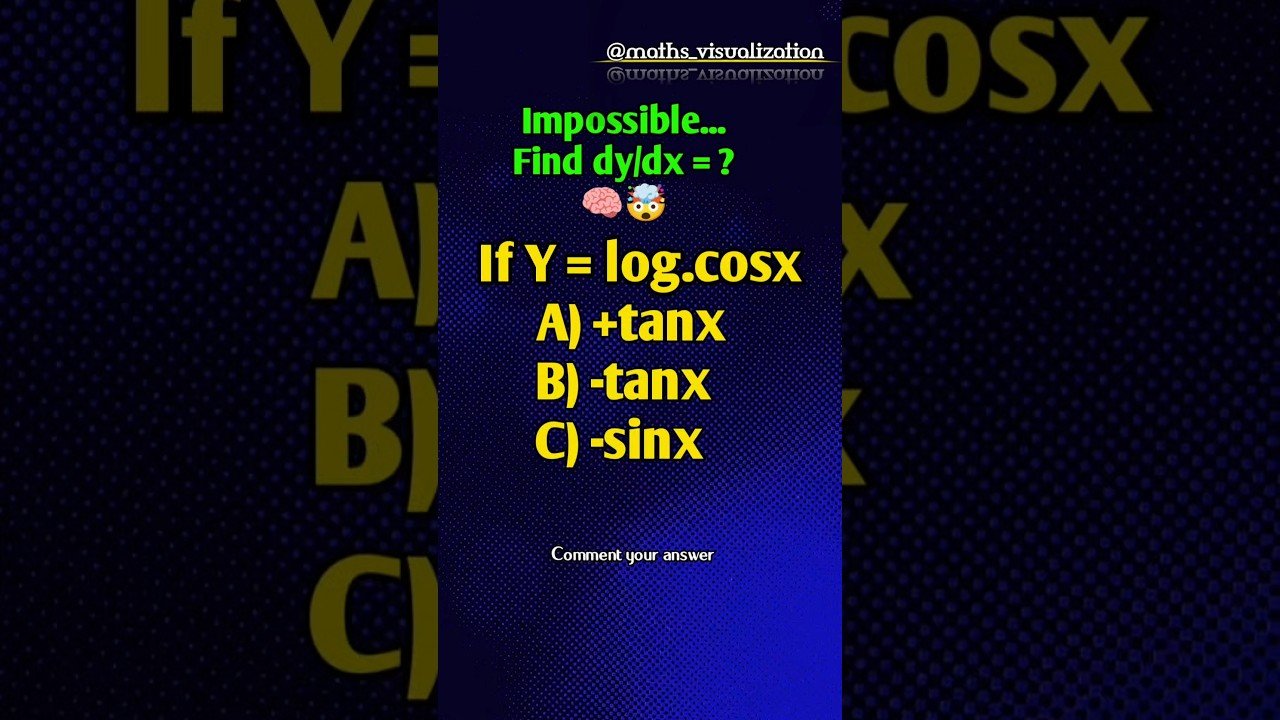 Don’t answer too fast!🤯 #maths #mathematics #derivative #calculus #trending #shorts #viral #iqtest
