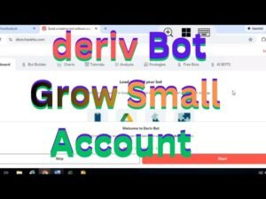 HOW TO GROW SMALL ACCOUNT ON DERIV BOT