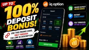 IQ Option Deposit Bonus Up to 100% | IQ Option Promo Code | IQ Option Trading | IQ Option