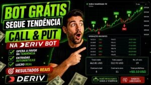 ROBÔ QUE SEGUE TENDÊNCIA (2026) | CALL e PUT Automático Deriv/DBot