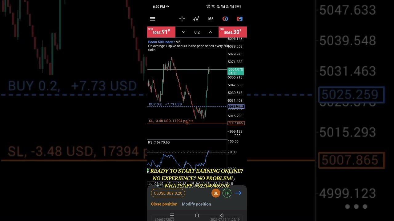 📈 Boom 500 Index | Trade Result | Deriv Trading#Boom500 #Boom500Index #DerivTrading #Deriv