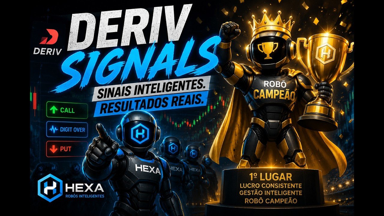 🔥 DERIV SIGNALS: O ROBÔ CAMPEÃO CHEGOU!
