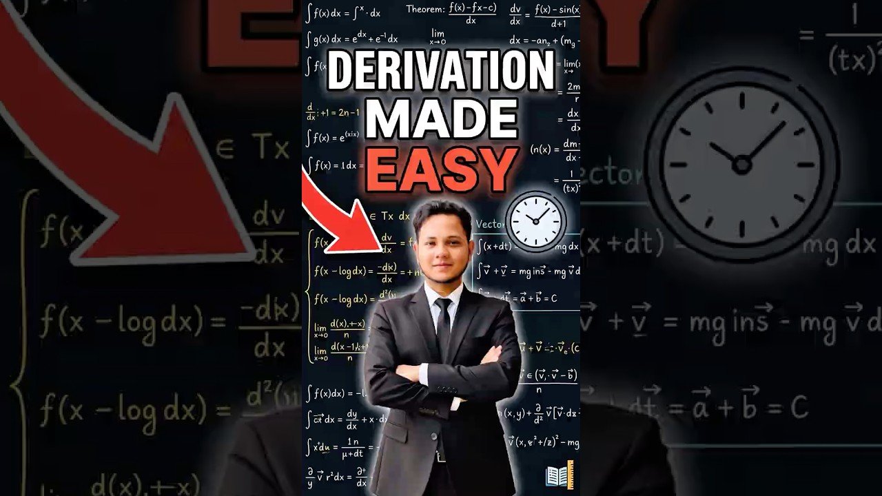 🔥 Episode 1 | Calculus in 30 Seconds | 3 Basic Concepts of Derivatives  #viral #shorts #study #fyp