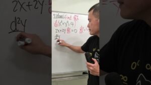 57/1000, finding the 2nd derivative using implicit differentiation, calculus 1