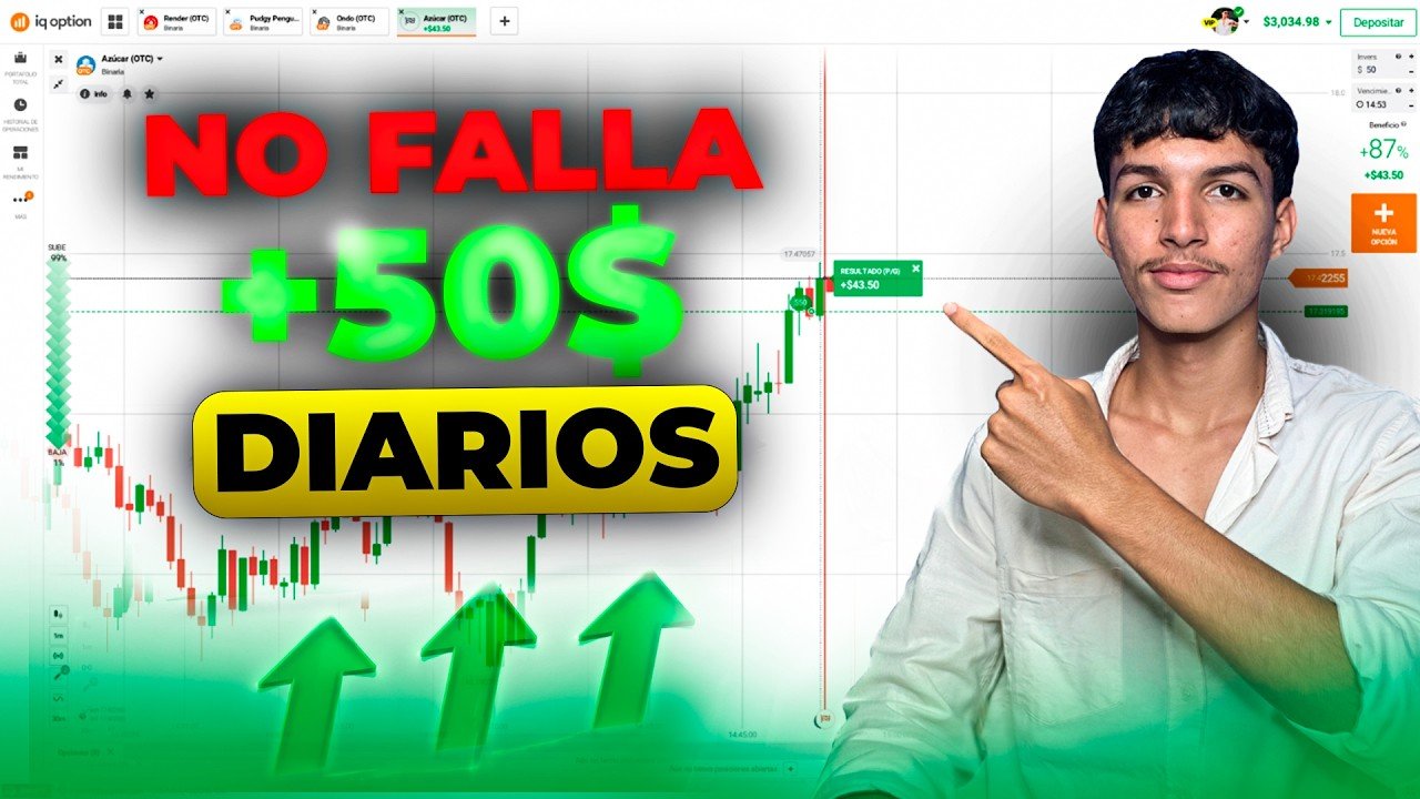 ASI GANE +50USD DIARIOS CON ESTA ESTRATEGIA DE IQ OPTION