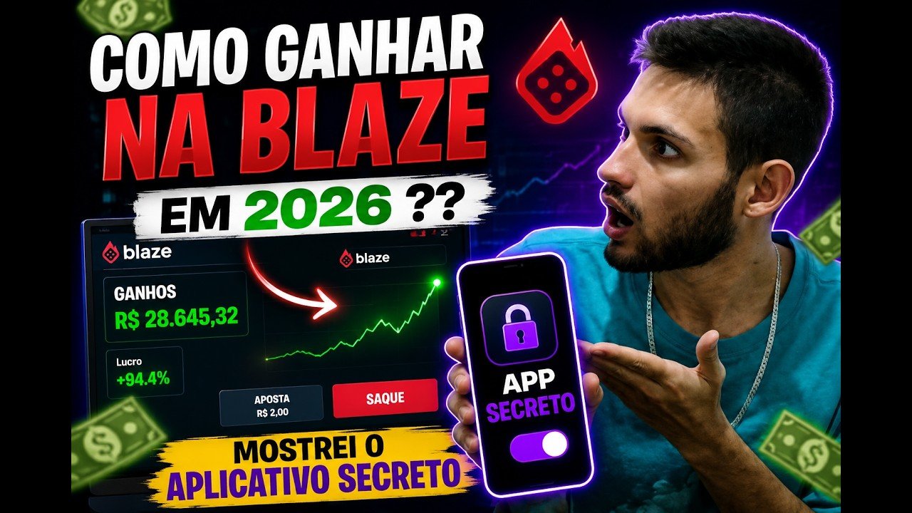 COMO GANHAR NA BLAZE EM 2026 ??  MOSTREI COMO GANHAR E COMO USAR O MELHOR APLICATIVO DE 2026!APRENDA
