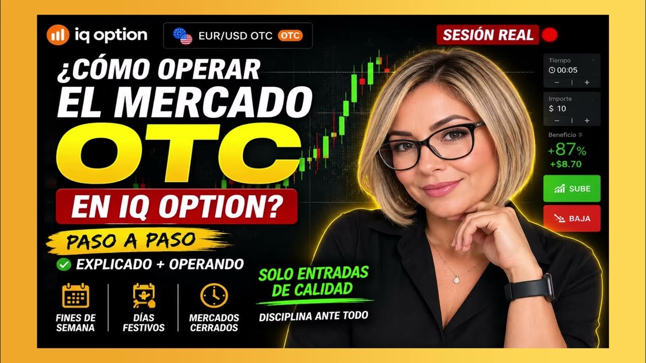 Cómo Operar el Mercado OTC en IQ Option | Sesión Real de Trading (Opciones Binarias)