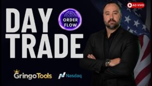 Day Trade ao Vivo — Leitura Scalper de Order Flow e Robôs HFT – Nasdaq  com Mesas Proprietárias