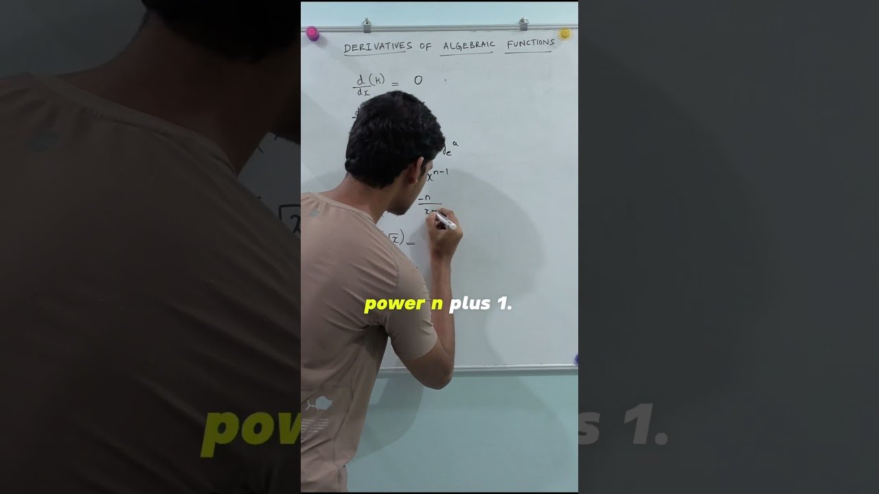 Derivative of Algebraic Functions in 60 Seconds | #shorts #maths