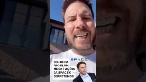 DEU RUIM PRO ELON MUSK? AÇÕES DA SPACEX DESPENCANDO!