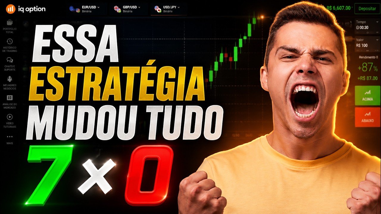 OPÇÕES BINÁRIAS: A Estratégia Que Me Fez Fechar 7×0 na Bullex