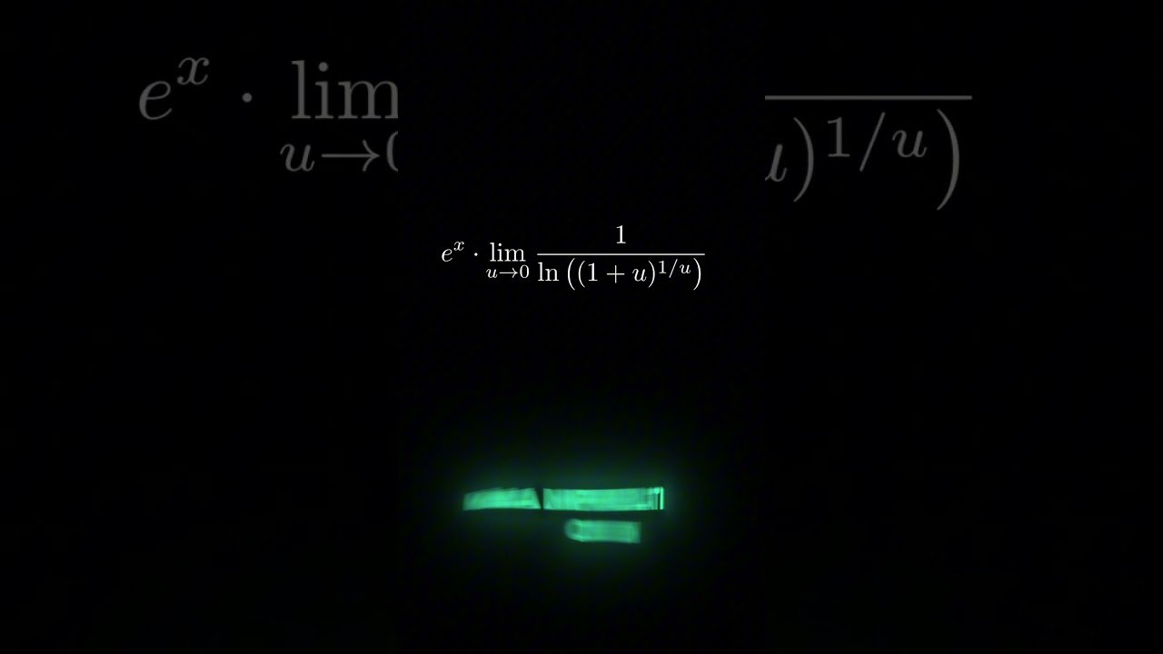 Proving the Derivative of e^x #mathematics #calculus