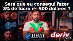 Será que eu consegui fazer 3% com banca de 500 dólares ?