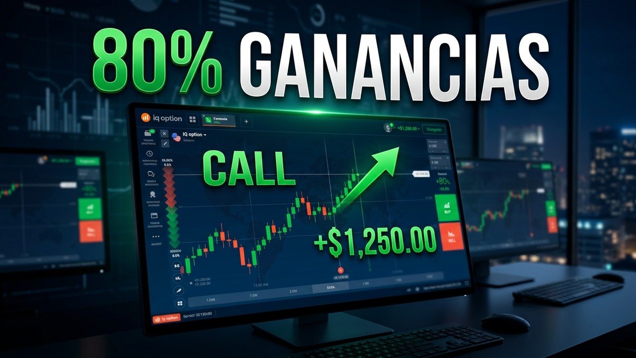 SUPER RENTABLE Estrategia IQ Option para Opciones Binarias80% de Aciertos