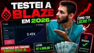 TESTANDO A BLAZE EM 2026, REALMENTE DA PARA GANHAR ?  MOSTREI A FORMA CERTA PARA PODER TER LUCRO