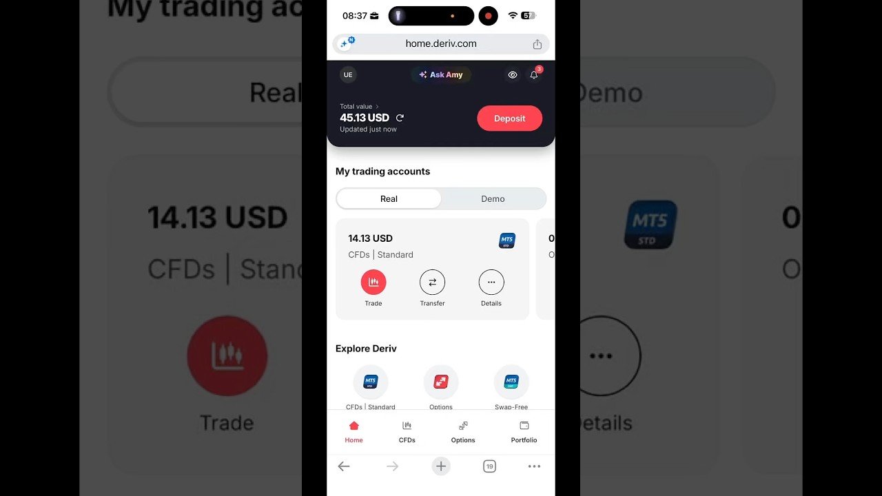 Tutorial on how to find your Deriv Nickname. #goviral #deriv #forex #fyp