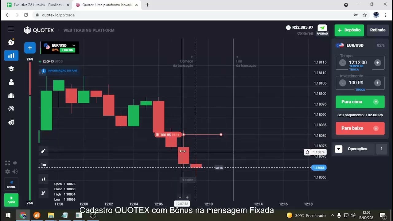 🟢 OPÇÕES BINÁRIAS   NOVA ESTRATÉGIA PULLBACK no PREÇO na QUOTEX e IQOPTION em OPÇÕES BINÁRIAS