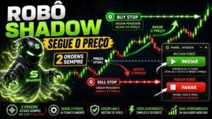 🤖 ROBÔ SHADOW: Ele Segue o Preço e Mantém 2 Ordens Ativas Sempre! 📈