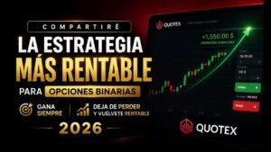 DE 50 USD A 700 USD EN 3 DIAS CON ESTA ESTRATEGIA PARA OPCIONES BINARIAS EN QUOTEX – GRATIS 2026