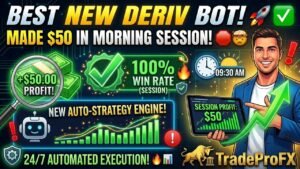 Deriv Over Under Bot: Plug & Play Strategy Made $50 Early This Morning!