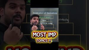Most Imp Topics of Application of Derivatives|MHTCET2027|PRADEEP GIRI SIR