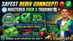 THE SAFEST OVER 3 STRATEGY ON DERIV! 🛑 NO MORE MANIPULATION? (Tick Streak Proof)