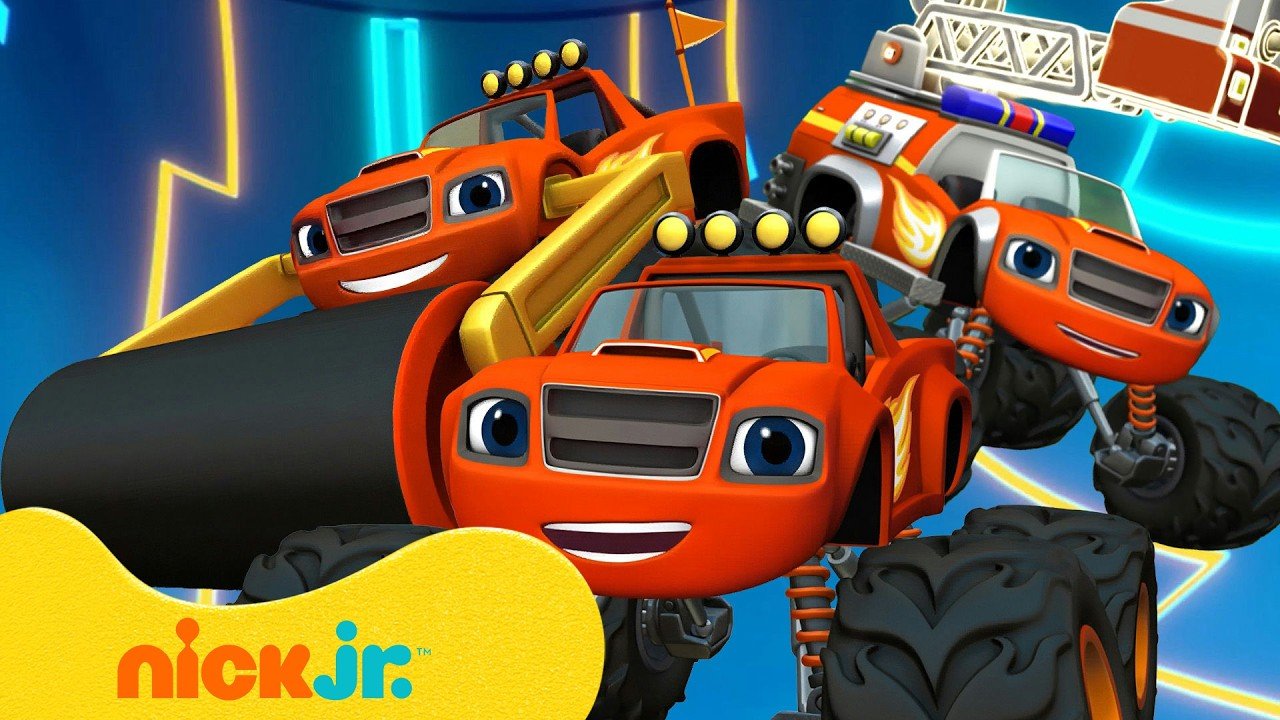 Blaze | Maratona de 3 HORAS das Melhores Transformações, Missões e Muito Mais do Blaze! | Nick Jr.