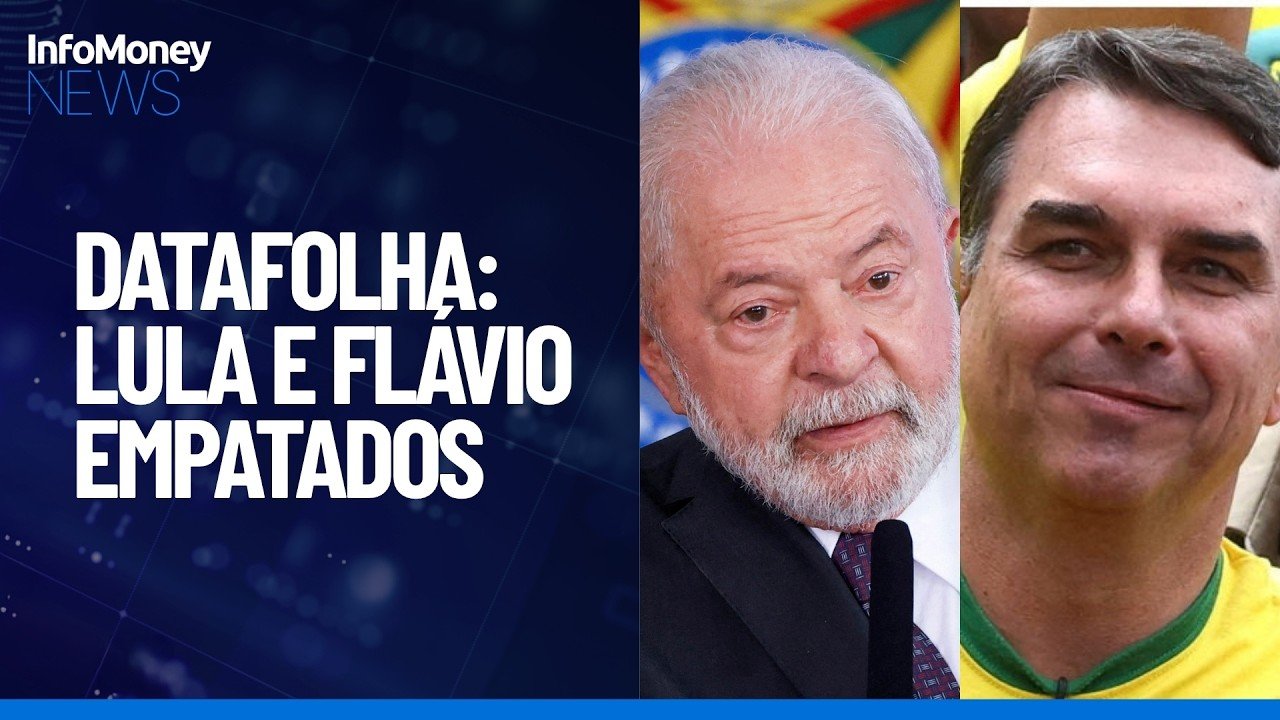 Datafolha: Lula tem 46% contra 44% de Flávio Bolsonaro no segundo turno | InfoMoney News
