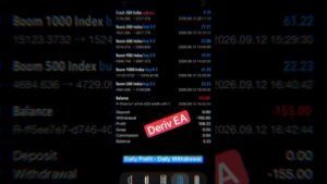 Deriv EA in Action 🤖📈 | Today’s Profit + Auto Trading | MT5 #trending #trading #mt5 #boomandcrash