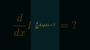 Derivative of Li_2(x) [2nd Method]