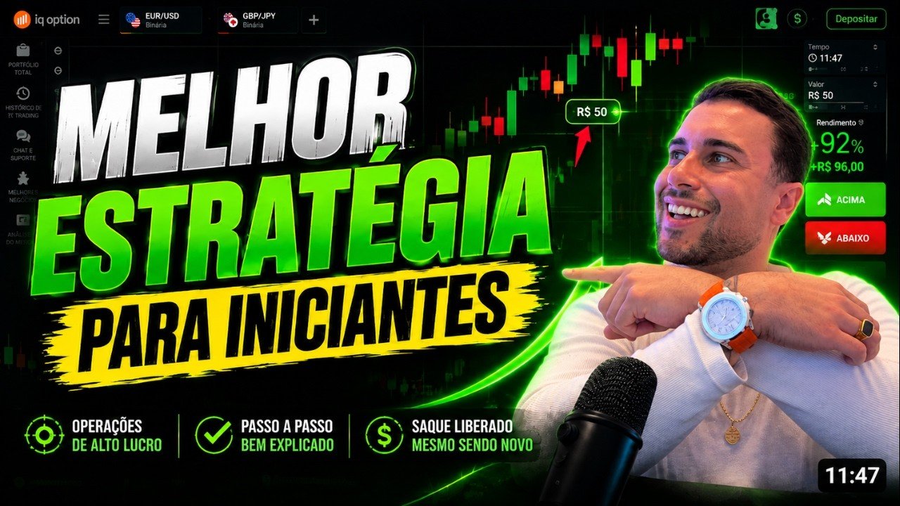 Estratégia Definitiva para Lucros Consistentes nas Opções Binárias 2026 – Iq Option, Quotex, Alpha