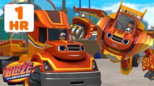 FLYING ROBOT VS. BIG RIG BLAZE 🚚 Transformation Missions & Rescues! | Blaze and the Monster Machines
