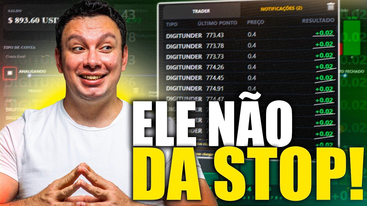 (GRÁTIS) ESSE BOT NÃO DÁ STOP NA DERIV! (RESULTADO REAL NA CONTA)