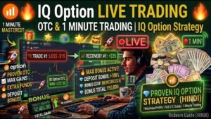 IQ Option Live Trading 🔴 | Live Results | 1 Minute Trading | IQ Option Strategy