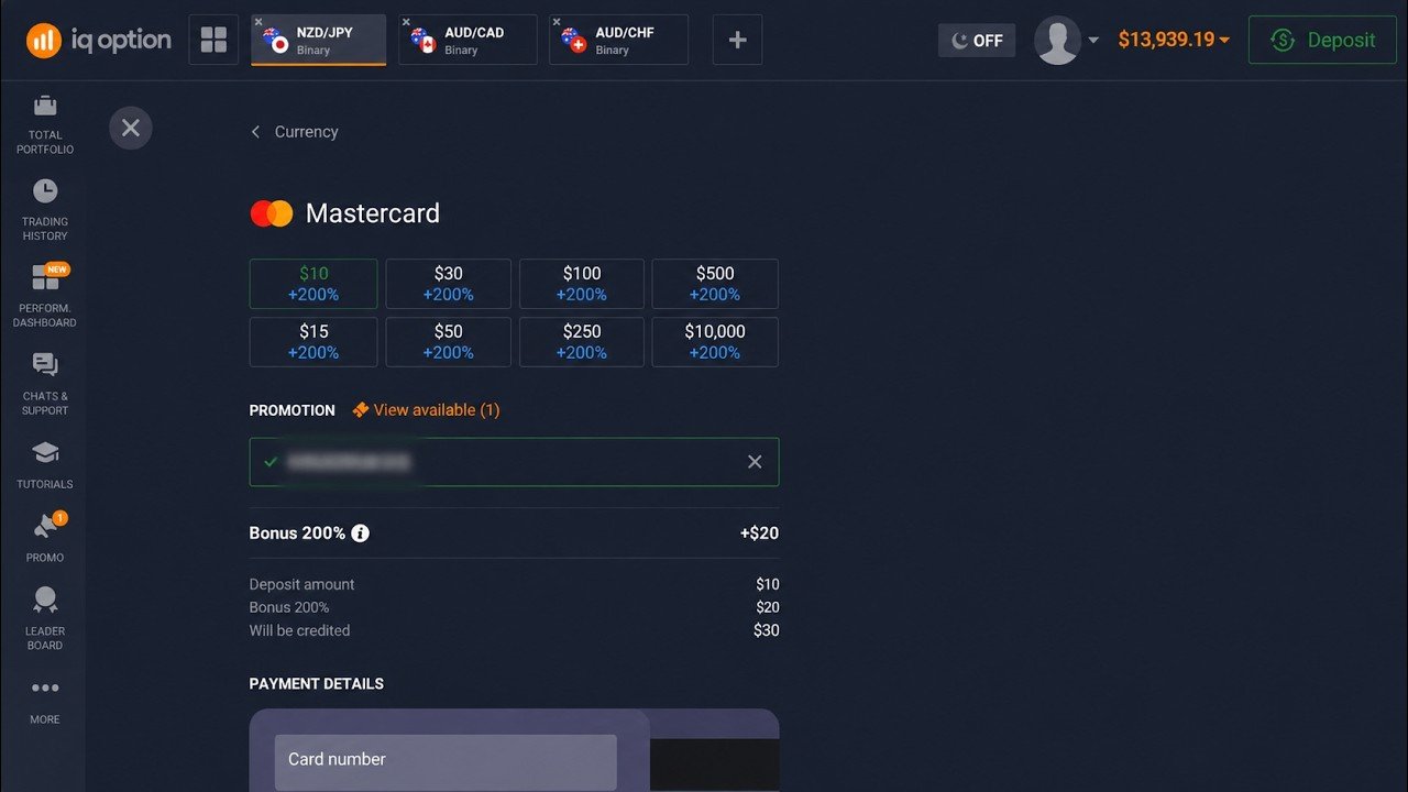 IQ Option Promo Code 2026