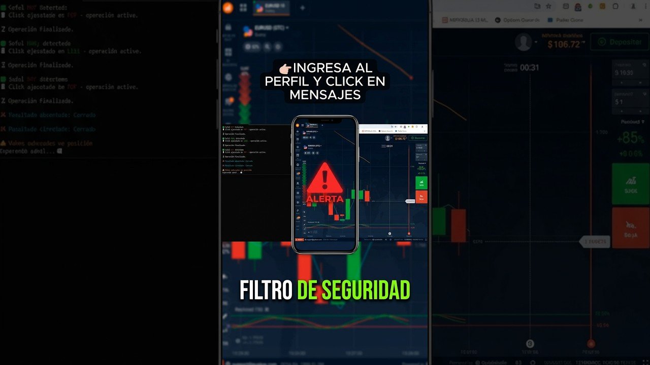 Opera Automáticamente Desde tu Celular  #tradingautomatico #autotradingsoftware #trading