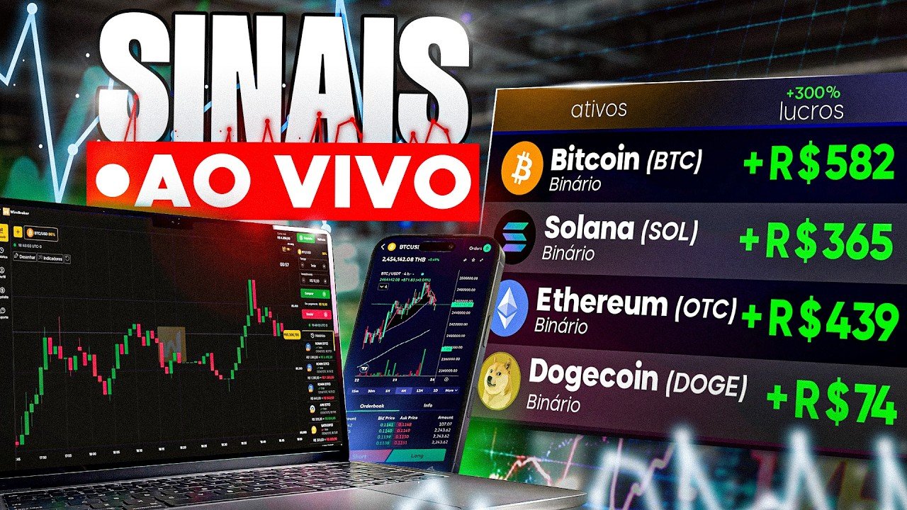 OPERANDO E LUCRANDO OPÇÕES BINARIAS 🤑SINAIS AO VIVO DE DAY TRADE