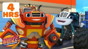 Robot Blaze vs. Crusher: Races, Rescues & Transformations | 4 Hours | Blaze and the Monster Machines