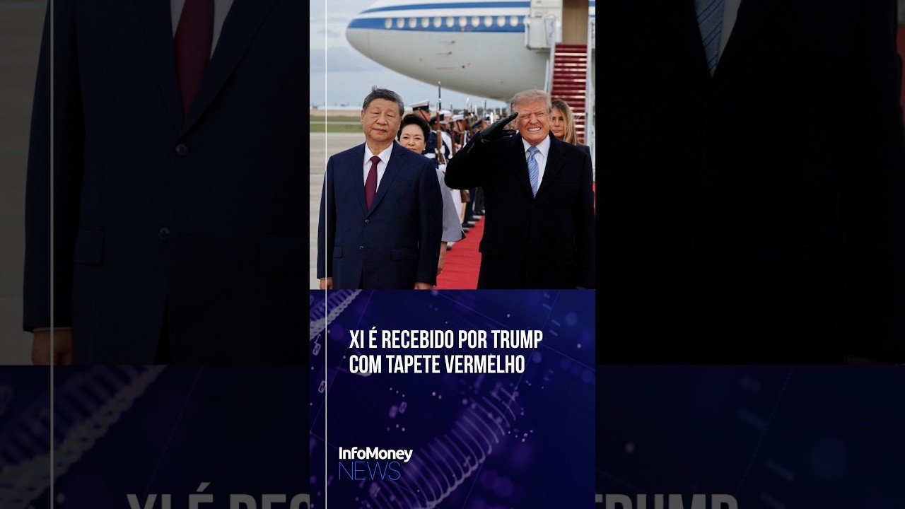 Xi Jinping é recebido com tapete vermelho por Trump em visita aos EUA | InfoMoney News