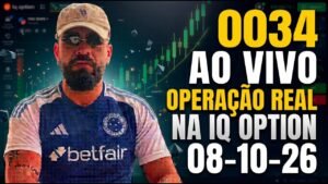 0034 📈 AO VIVO OPERAÇÃO REAL NA IQ OPTION 💰